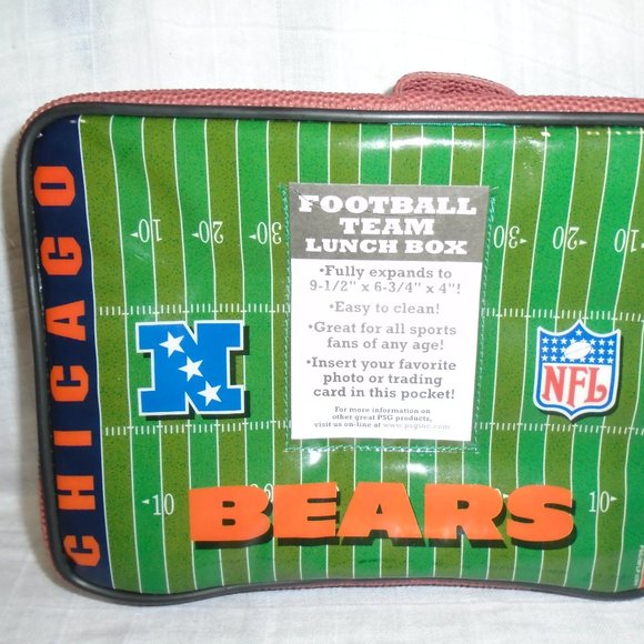 NFL Chicago Bears Football Team Soft Style Lunch Box Pro Specialties Group PSG - Picture 3 of 5